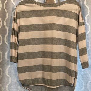 Gray and White Calvin Klein Top